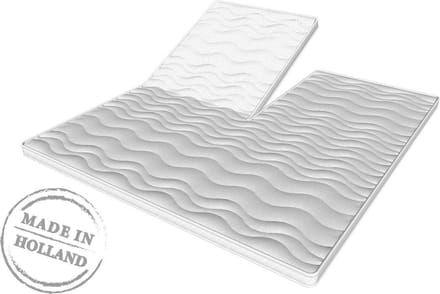 160x210 Topper - Dekmatras Met Split Traagschuim Nasa c.a. 6 cm dik