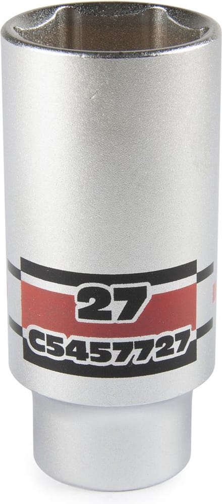 1/2'' Zeskants vlakke dop lang