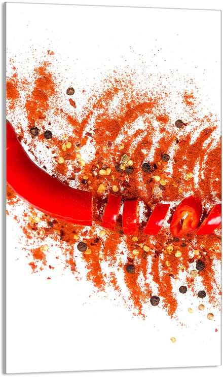 TMK ArtDeko - Snijplank - Glas - Chilli - 30x52 cm