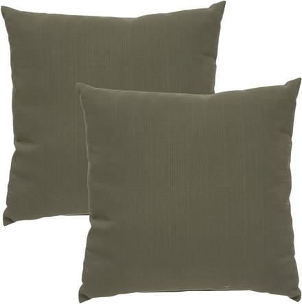 Hesperide Sierkussen Granada - 2x - groen - 40 x 40 cm - polyester - voor buiten - tuinkussen - buitenkussen