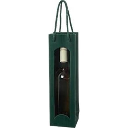 Wijntas "Open Golven”, per stuk, groen, 20 stuks