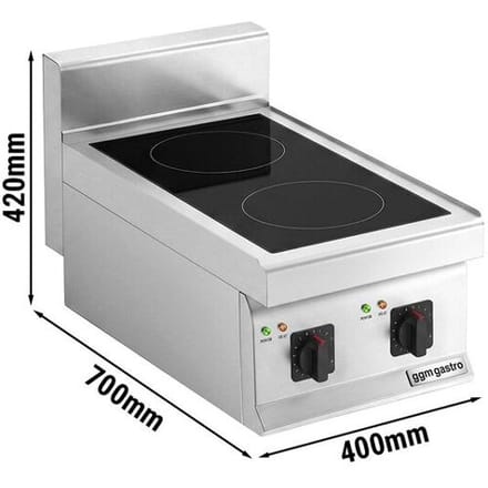 GGM Gastro Induktionsherd - 7 kW - 2 Kochfelder