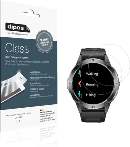 dipos – 2x Pantserfolie geschikt voor LIMIGE EF6 | 9H Screenprotector
