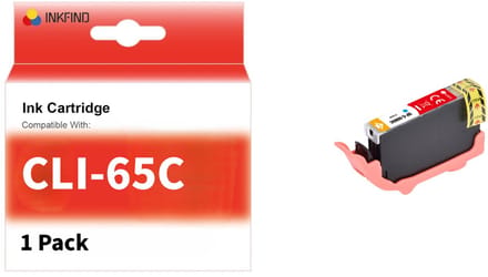 INKFIND CLI-65 Cyaan Inktcartridge compatibel met Canon CLI-65 - 1-pack Cyaan*1
