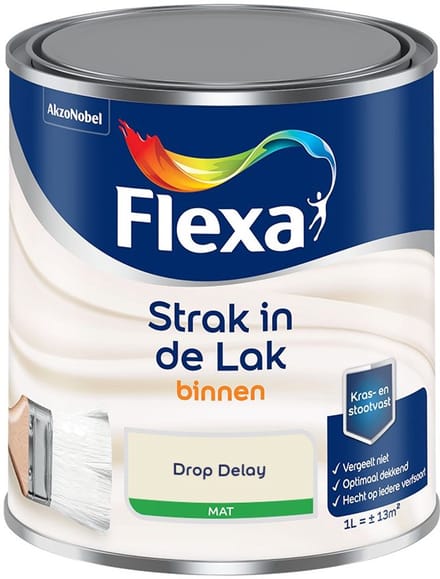 Flexa - Strak In De Lak Binnenlak Mat - Drop Delay - Mengverf - 1 L