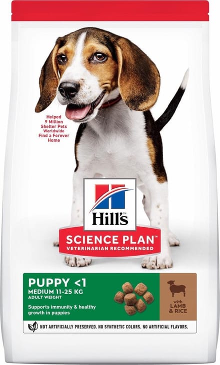 Hill's Canine Puppy Medium Lam&Rijst - Hondenvoer - 2.5 kg