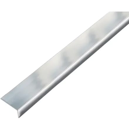 Alberts 488611 Hoekprofiel | zelfklevend | aluminium, chroom design | 2000 x 20 x 10 mm