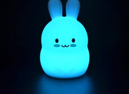 Nachtlampje LED - Konijn - Veranderd automatisch van kleur