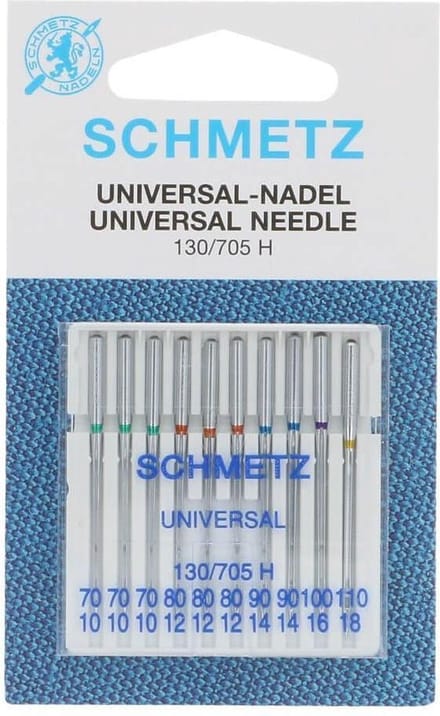 SCHMETZ UNIVERSEEL - 10 NAALDEN 70-110 - PER PAKJE.