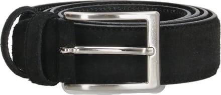 DD Exclusive Siena Suède Lederen Riem - Zwart - Maat 95