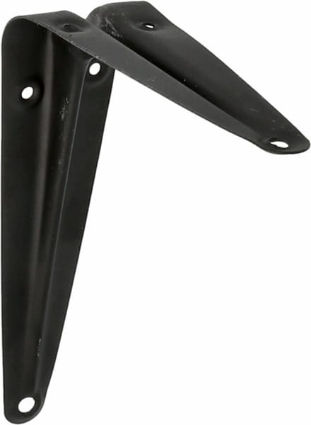 AMIG Plankdrager/planksteun van metaal - gelakt zwart - 100 x 125 mm