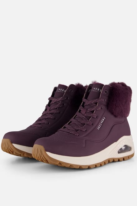 Skechers Uno Rugged Fall Air Veterboots paars - Maat 38