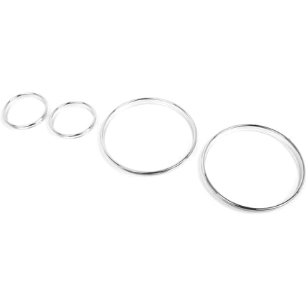 Snelheidsmeter Wijzerplaat Ringen Vervanging voor BMW E38 E39 E53 zilver