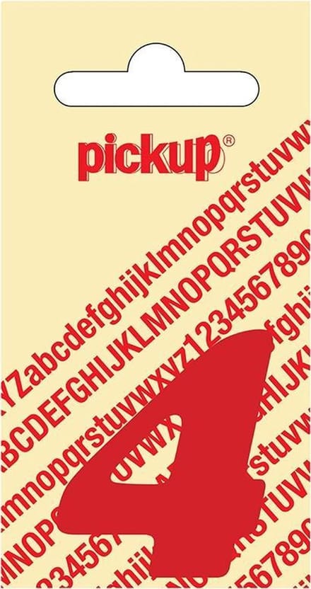 Pickup plakcijfer CooperBlack 40 mm - rood 4