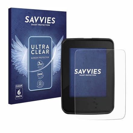 Savvies - Screenprotector voor Giant RideDash Evo - Folie Beschermfolie transparant 6 Stuks