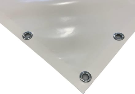 Stevig PVC Zeil 3x6 Meter Wit - 650 g/m² met Verstevigde Rand en Aluminium Oogjes