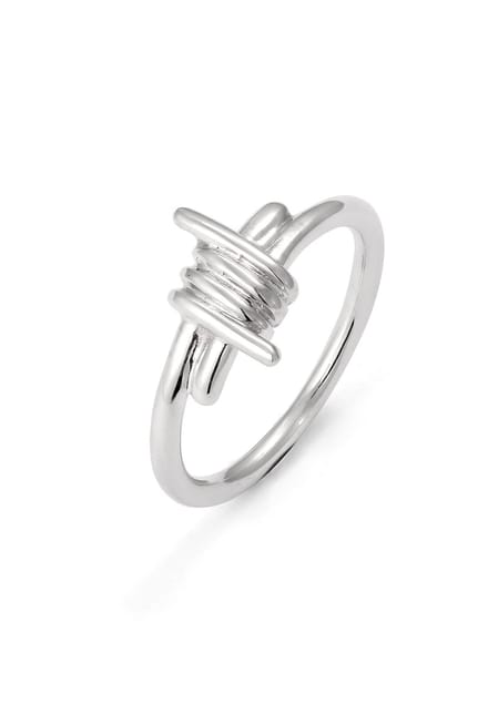 KUZZOI - Ring - Ring Heren Draad 925 Sterling Zilver Festival -