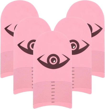 Eyelash Ruler Set van 5 Stukken, Precisie Lengtemeting en Wimperkruller voor Perfecte Wimperstyling