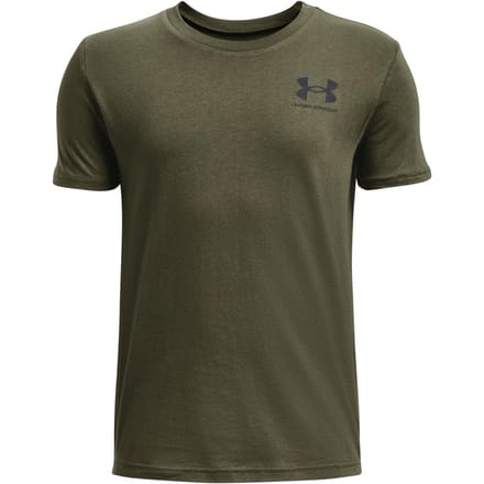 Under Armour Jongens Logo T-shirt met korte mouwen (Groen)