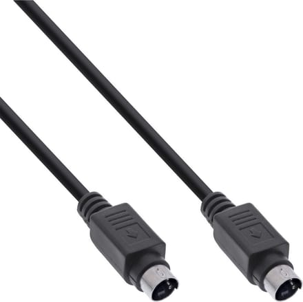 S-Video / S-VHS videokabel / zwart - 1 meter