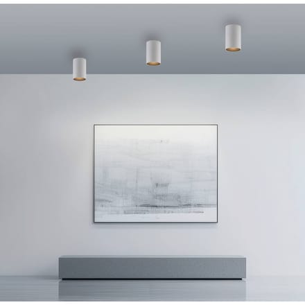LED badkamer plafondlamp PURE Point, wit, Ø 6 cm, metaal, IP44