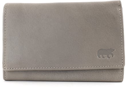 Bear Design Sweety Leren Overslagportemonnee - Dust