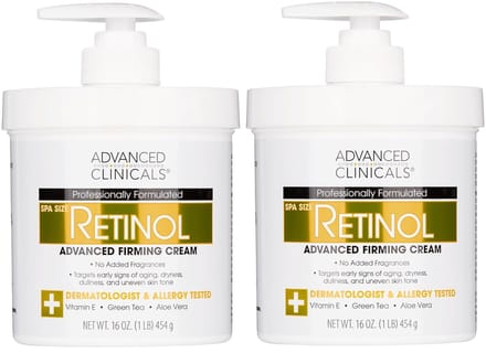 Advanced Clinicals Retinol Firming Cream – Verstevigt & Verzacht – 908 g