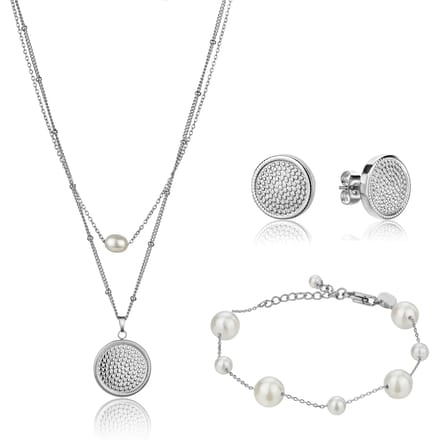 Ketting, armband en oorbellen set Isabella Ford Hilda Pearl