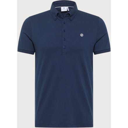 Blue Industry Button-down polo |