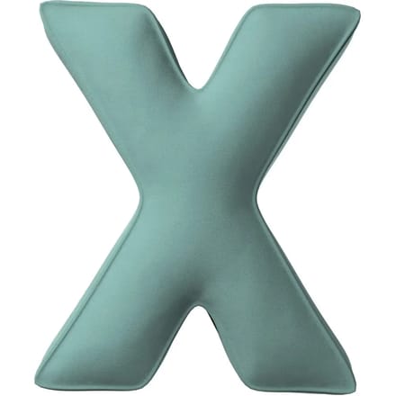 Kussen letter x Yellow Tipi Posh Velvet