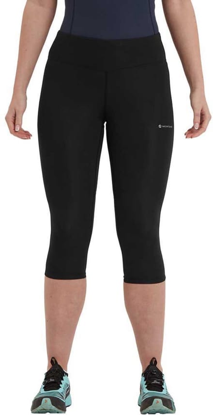 Montane F Sstream 3/4 Trail Tights-Reg Leg, dames, zwart