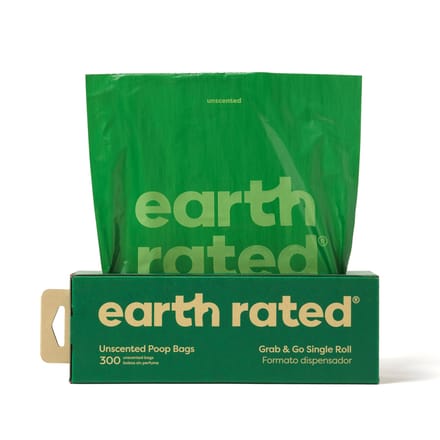 Earth Rated, Sacs à Déjections Canines, Non Parfumés, Paquet de 300 blue