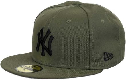 Heren Baseballpet Yankees Verstelbaar Effen Groen Zwart