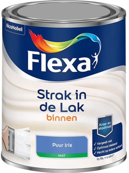 Flexa - Strak In De Lak Binnenlak Mat - Puur Iris - Mengverf - 750 Ml
