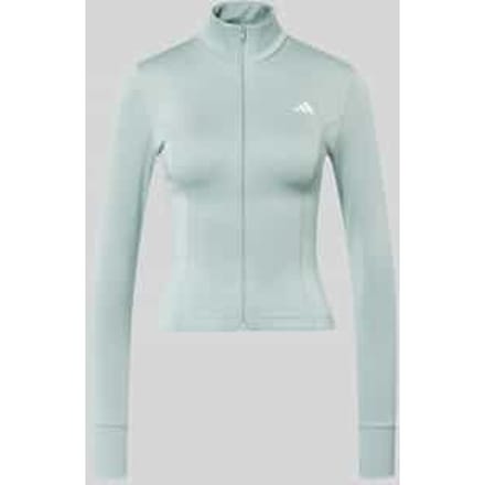Adidas Performance Optime Essentials Jack Met Lange Ritssluiting - Dames - Groen