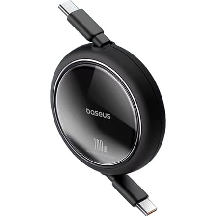 Baseus dubbele kop Type-C datakabel PD100W telescopische oplaadkabel CTOC autolader snelladen 1m