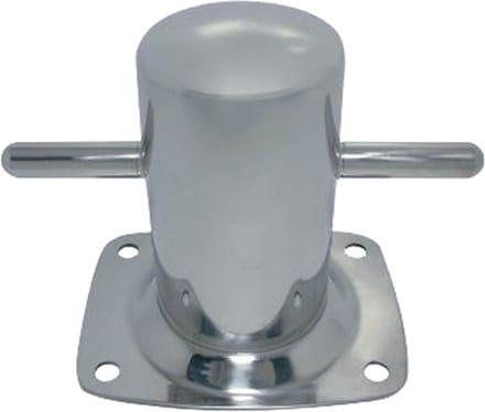RVS Bolder met voetplaat - Diameter 50 mm