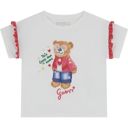 T-shirt voor babymeisjes Guess pure white 8