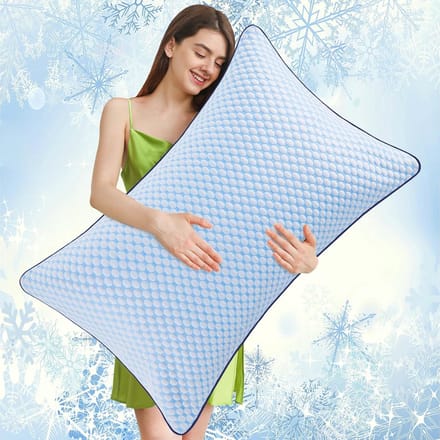 Ergonomisch Memory Foam Kussen - Verkoelend Hoofdkussen voor Zijslapers en Rugslapers - 40 cm