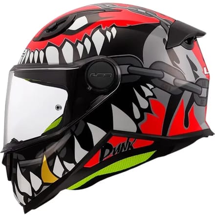 LS2 FF812 Kid Punk Grijs Rood Kinder Integraalhelm - Helm