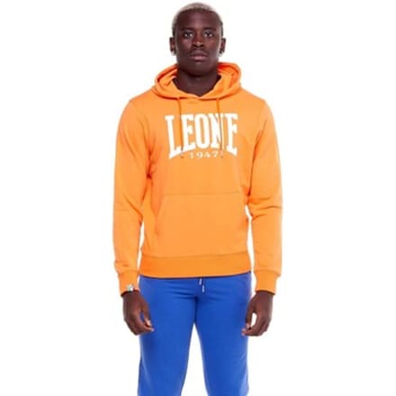 Capuchon sweaters Leone 1947 Man Hoody Fleece Big Logo Not Brusched
