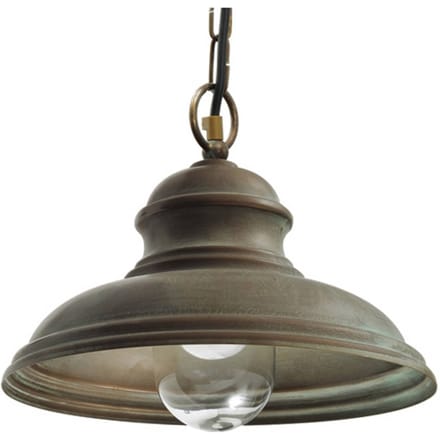 Moretti Luce Buiten hanglamp Riccardo, ketting, glas cilinder