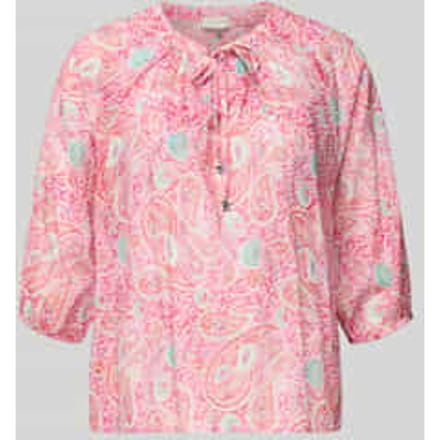 regular fit blouse met 3/4-mouw
