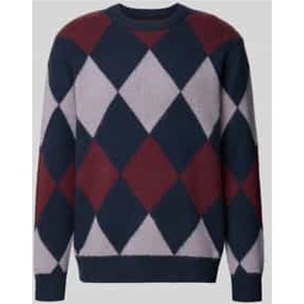 Gebreide pullover met ribboorden, model 'Jan'