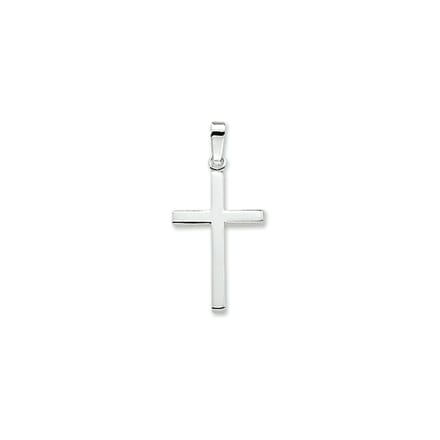 zilver gerhodineerd hanger kruis 1322458