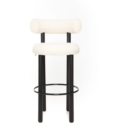 Tom Dixon Dikke barkruk Hout - zwart - TomDixonElleSaccho0200 - Zithoogte 75 cm