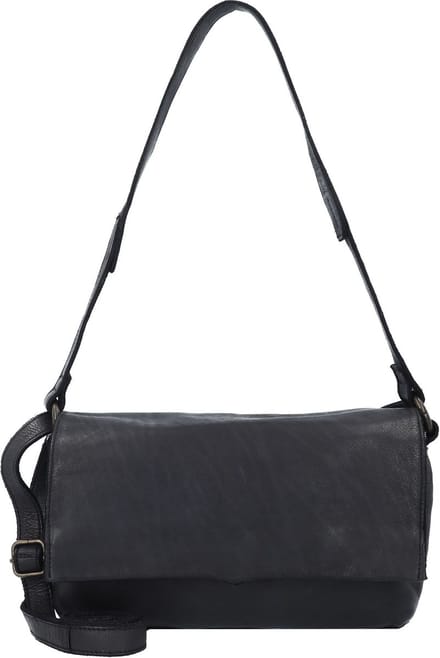 HAROLD'S Leren schoudertas Submarine Handbag Flap Black zwart