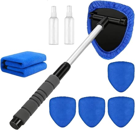 Autoborstel - Wasborstel - Auto Wassen - Zachte Borstelharen - 15 cm - Blauw