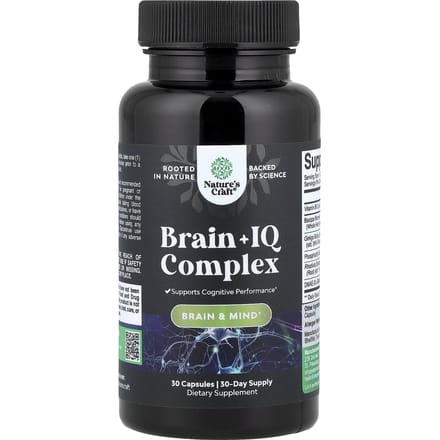 Nature's Craft, Brain + IQ Complex, 30 capsules