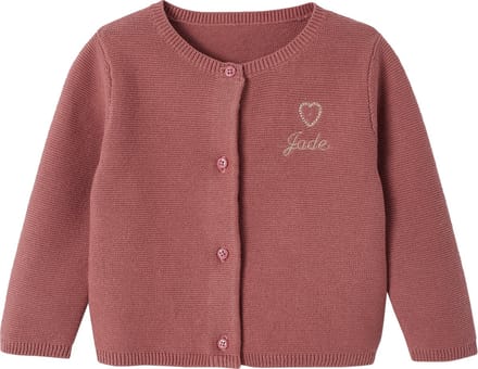 Vertbaudet Geborduurd babyvestje met gouden hartjes